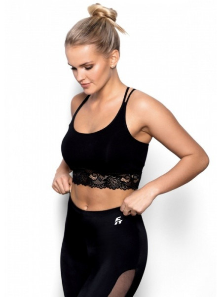 Top Fit Aurora Black Juoda