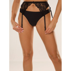 Juosmenėlis iki Kojinės 136 Juoda