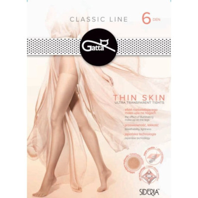 Pėdkelnės   Thin Skin 6 DEN - juoda