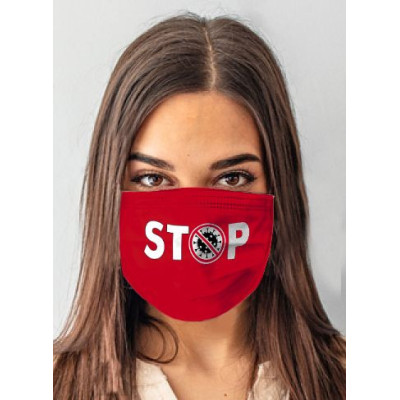 Kaukė ANS-S 116 Stop Raudona