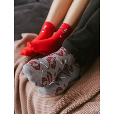 Kojinės 136-KL053 melandžas Pilka