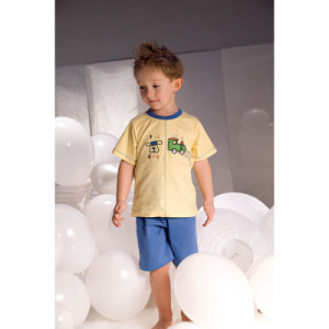 Piżamka chłopięca Samuel 2973 Geltonos-Dangiška