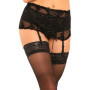 Juosmenėlis iki Kojinės Bonita 487 Juoda