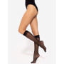 Kojinės iki kelių Trendy Line 11 Juoda