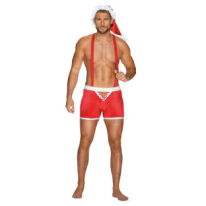 Komplektas Mr Claus Raudona