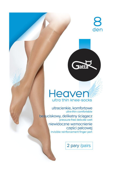 Kojinės iki kelių Heaven 8 Den - smėlio