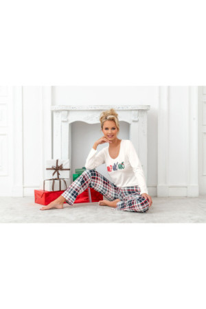 Pižama Ho Ho Long Ecru