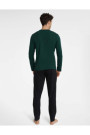 Pižama Imress 40952-79X Ciemnozielono-Juoda
