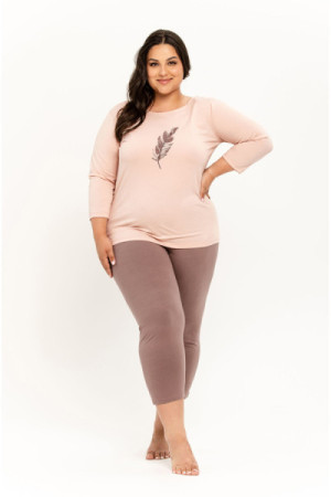 Pižama Jane 3289 Abrikoso