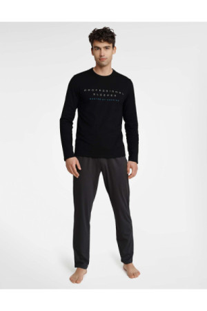 Pižama Insure 40963-99X Juoda-Ciemno Pilka