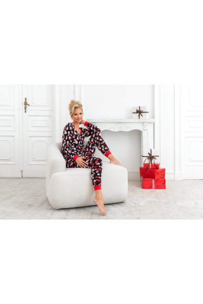 Pižama Santi Long Juoda