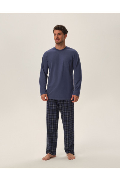 Pižama Herb 41913-95X Ciemnoniebieska