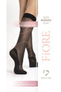 Kojinės iki kelių Dots Massage 20 Den Juoda