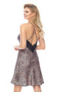 Naktinukai Yamila III (Satin Nightdress) Leopard