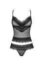 Komplektas Ivannes top & thong Juoda