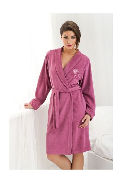 Chalatas Diana FR-107 Purvina Rožinė