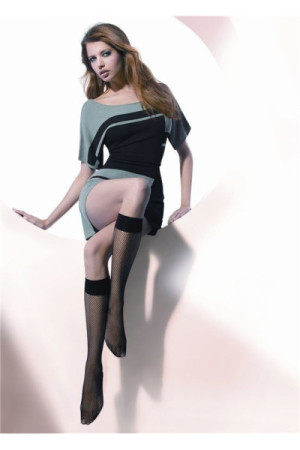 Kojinės iki kelių Bit Gatta - juoda