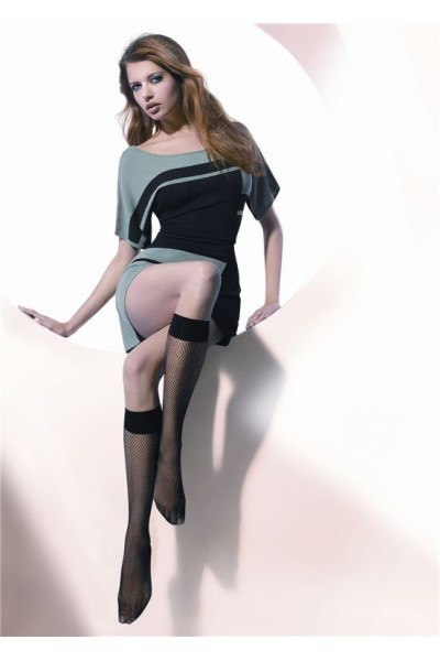 Kojinės iki kelių Bit Gatta - juoda