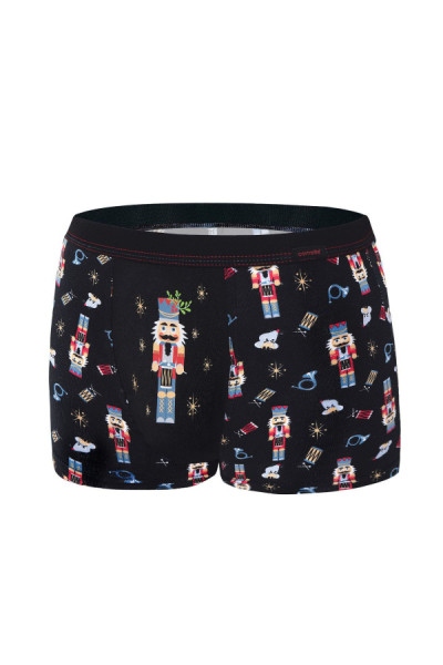 Bokseriai Nutcracker 007/55 Juoda Merry Christmas