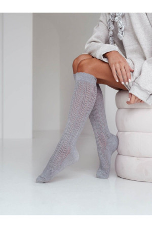 Kojinės iki kelių Ażur 330 001 Šviesus melandžas