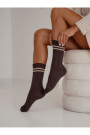 Kojinės Warkocz juostelės 1542 001 Ruda