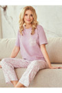 Pižama Adria 3540 Pudrinė Rožinė
