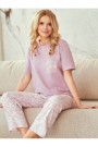 Pižama Adria 3540 Pudrinė Rožinė