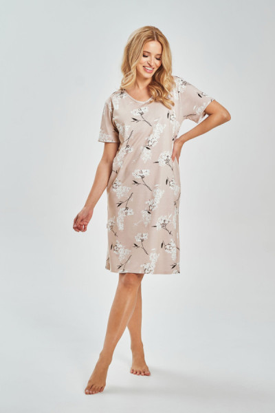 Naktiniai marškiniai Flora 3538 Šviesus Smėlio