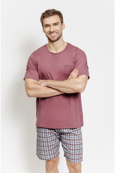 Pižama Nico 3602 Purvina Rožinė