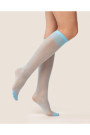 Kojinės iki kelių 500 Bezuciskowe 15 Mėlyna