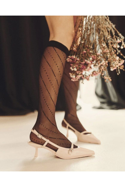 Kojinės iki kelių Mira 574 Juoda